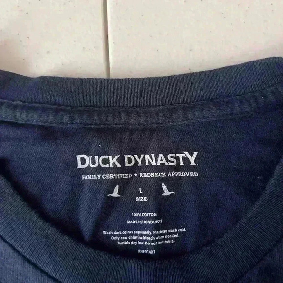 duck dynasty A&E T-shirt Men’s Large Happy Happy Happy Blue Red Portrait - Picture 4 of 7